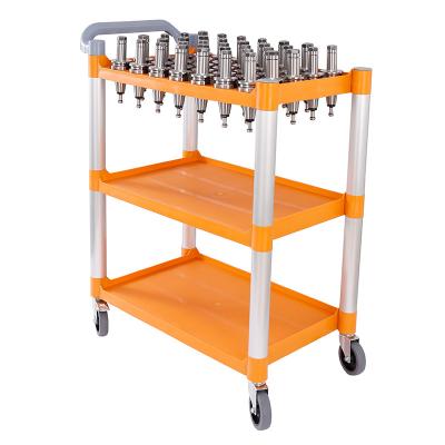 China High Quality CNC Rack Storage Cart Cartbinet For BT30/BT40/BT50/HSK Series Industrial Storage Cart G2323 for sale