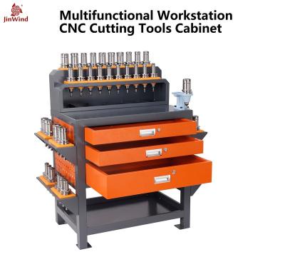 China CNC Tool Trolley CNC Tool Rack Storage Cart HSK, CAT, BT, ISO, NT, DIN, SK, VDI A8 for sale