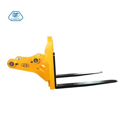 China Trusses Excavator Pallet Forks Forklift Grapple Attachment Forklift Attachment for sale