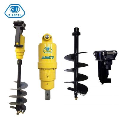 China Farms Construction Machinery Parts Hydraulic Earth Auger Drill For 1-50ton Excavator for sale