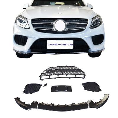 China Facelift Body Parts Front Bumper Grille Strip License Plate Body Accessories For Benz GLE Class W292 2015-2018 2928850300 2928850400 2928855822 for sale