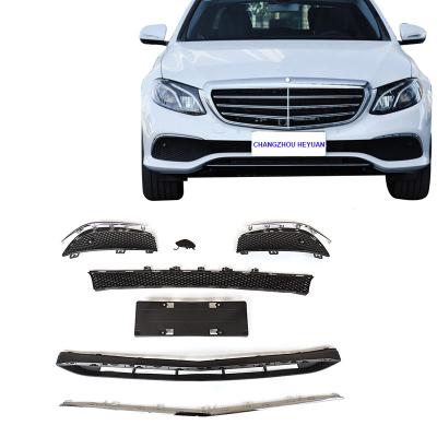 China Front Bumper Grille Strip Body Kit For Benz E Class W213 2016+ 2058852500 Car Fog Light Frame Facelift Body Parts 2058852600 2058852700 for sale