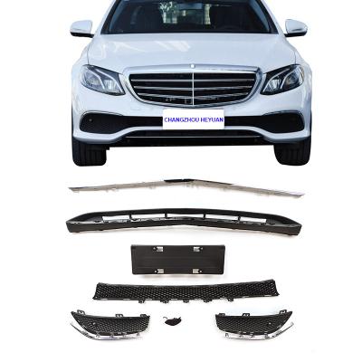 China Facelift Body Parts Front Bumper Tow Hook Cover Strip Grill Car Accessories For Benz E Class W213 2016+ 2138850300 2138850174 2138850274 213 for sale