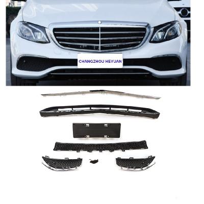 China Auto Facelift Body Kit For Benz E Class W213 2016+ Front Lower Hook Cover Front Lower Grille Bumper Tow Facelift Body Parts 2058852600 2058852600 2058852700 for sale