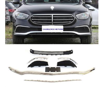 China Body Parts Front Bumper Grille Strip Facelift Auto Refurbished Body Accessories For Benz E Class W213 2016+ 2138850300 2138850174 2138850274 21 for sale