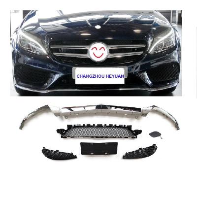 China Wholesale Plastic Front Bumper Lip Grille Auto Accessories For Benz C Class W205 2015-2018 2058851374 2058851474 2058851574 for sale