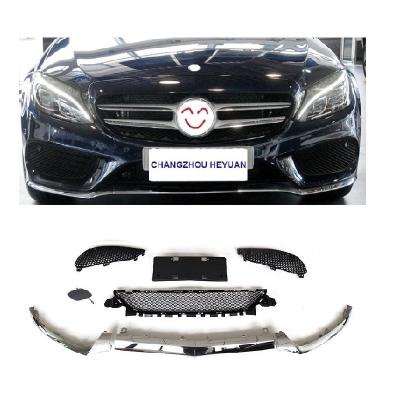 China New Style Plastic Front Bumper Grille Strip Accessories For Benz C Class W205 2015-2018 2058851374 2058851474 2058851574 for sale