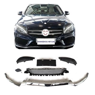 China High Quality ABS Plastic Front Bumper Grille Accessories For Benz C Class W205 2015-2018 2058851374 2058851474 2058851574 for sale