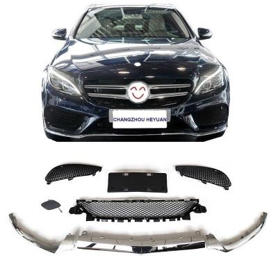 China Facelift Body Parts Liscense Plate Car Front Bumper Body Accessories For Benz C Class W205 2015-2018 2058851374 2058851474 2058851574 for sale