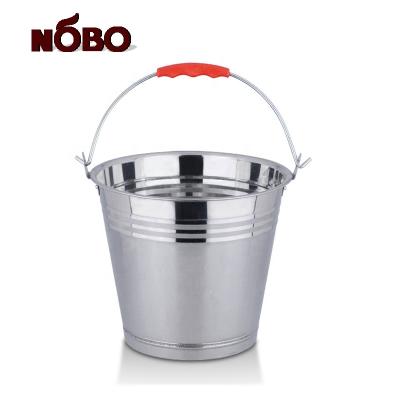 China 7L Universal Factory Sale Durable Metal Bucket Durable Stainless Steel Bucket With Handle for sale