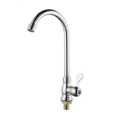 China Tengbo Faucets TB-1250 Zinc Body ABS Handle Cold Water Kitchen Faucet Metered Sink Faucet For Kitchen for sale