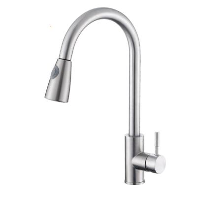 China CLASSIC TB-KP003 Tengbo 304 Stainless Steel Pull Down Kitchen Sink Faucets Spray for sale