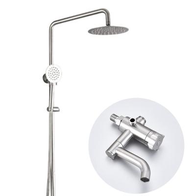 China Without Slide Bar SS503R-Tengbo 304 Stainless Steel Single Cold Cheap Muslim 3 Way Shower Set for sale