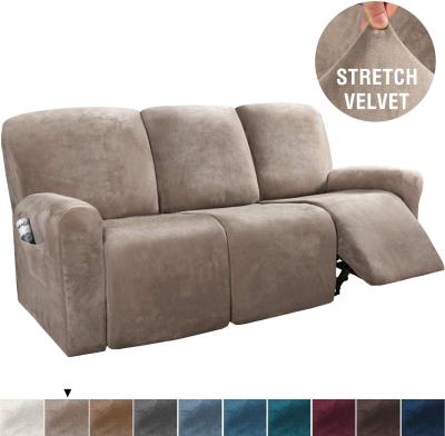 China New 3 Seat Sofa Recliner Cover Velvet Recliner Cover Popular Modern Sofa Cover For Recliner From Amazon for sale