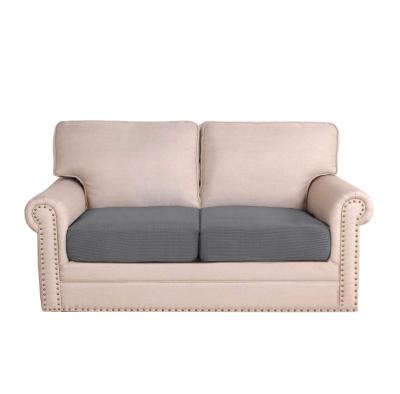 China Jacquard Stretch Sofa Cushion Cover 2 Pieces Luxury Slipcover For Sofa Cushion Loveseat Sofa Cover for sale