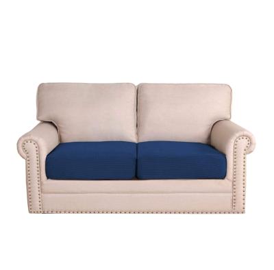 China Hot Selling Jacquard Sofa Cushion Cover 2 Piece Luxury Seat Sofa Covers Stretch Cushion Covers for sale