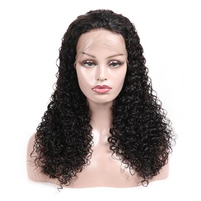 China Deep Wave Virgin Water Wave 100% Indian Hair 360 Lace Front Wig for sale