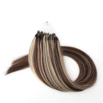 China Various Micro Loop Ring Hair Extension With Cuticle Aligned Raw Virgin Hair for sale