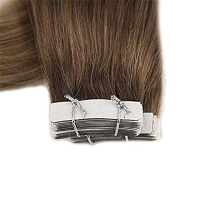 China Various Curly Straight Invisible Double Drawn Tape Hair Extension From India for sale