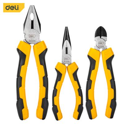 China Clipping Now Grocery Tools EDL2008-3 3PCS Combination Pliers Set Diagonal Long Nose Pliers Set Tool Kit for sale