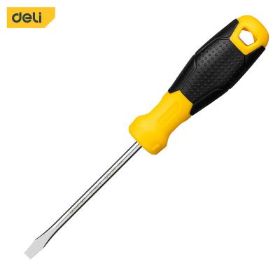 China EDL6351001 Plastic Grocery Tools Cheap Slotted PVC Magnetic Handle Screwdriver 5x100mm for sale