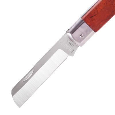 China DL0070 200mm Professional Wooden Handle Stainless Steel Straight Blade Non-variable Grocery Tools Electrician Knife for sale