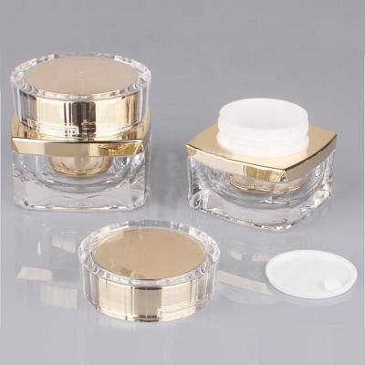 China Skin Care Cream wholesale luxury 5g 10g 20g 30g 50g acrylic crystal cream jar for sale