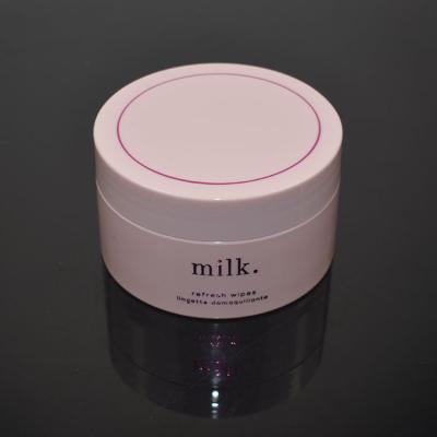 China High Quality Skin Care Cream PET 200ml Pink Plastic Packing Jar With Hot Stamping Finished For Cosmetic Body Cream Mud To Contain for sale