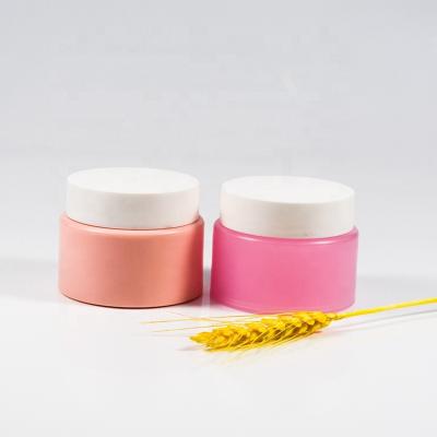 China NEW ARRIVAL 100g 100ml PP Cosmetic Custom Colored Material Double Wall Balm Cream Cleansing Jar for sale