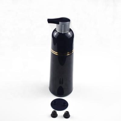 China BEAUTY PACKAGING New Arrival 200ML Plastic Black Color Shampoo Bottle For Hairdresser for sale