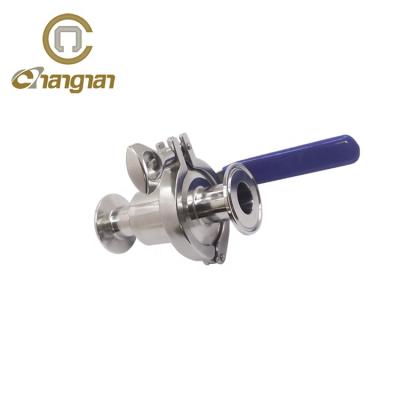 China SS304 SS316L Tri Flange Tri Pressure Height Ball Valve General Stainless Steel 1/2 Inch for sale