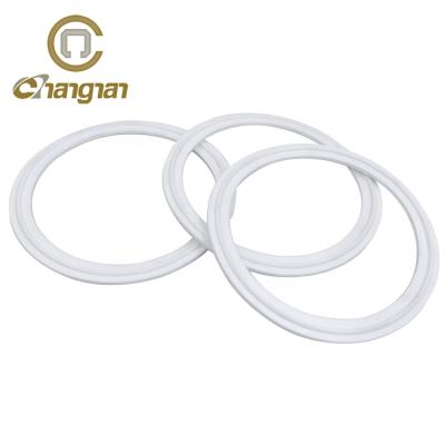 China For Sealing Stainless Steel Connectors White Silicone Gasket For Flange Pipe Gaskets for sale