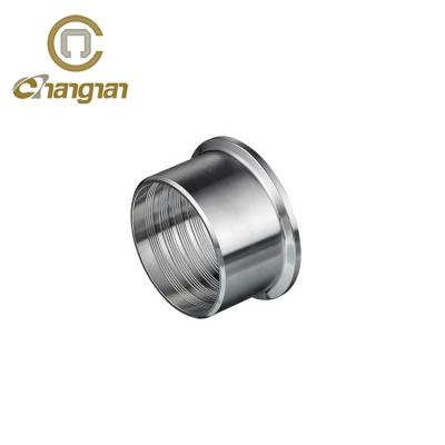 China Used For Tubing Connections SS304 SS316L 3A Stainless Steel 14RMP Increasing Tri Flange 4 Ferrule for sale