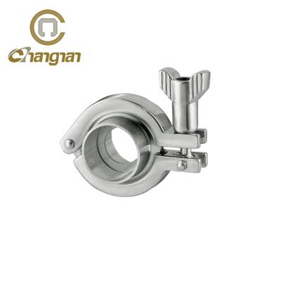 China For Food Industry Flange Ferrule Set Sanitary 304 Stainless Steel Single Pin Flange for sale