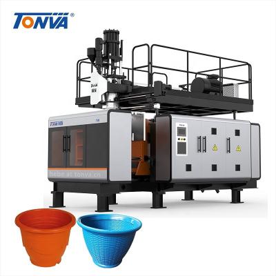 China Plastic Flower Pots TONVA Flower Pots Plastic Item Making Extrusion Blow Molding Machine for sale