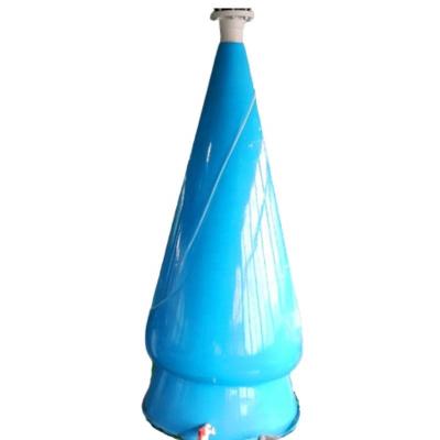 China Indoor Cone Water Glass Cylinder Oxygen System Water Treatment 100T RAS Fish Farming Oxygen Soluble Oxygen for sale