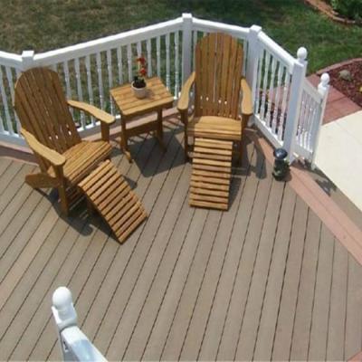 China Won't rot plastic exterior wpc decking china deck flooring for sale