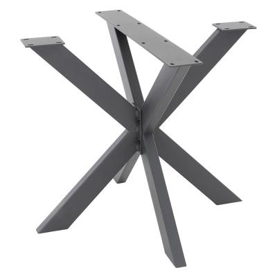 China Powder Coated Dining Table Legs Metal Table Base Hardware Included for sale