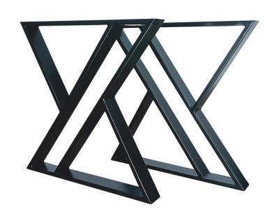 China X-Shape Steel Industrial Table Base for Modern Iron Dining or Coffee Table Structure for sale