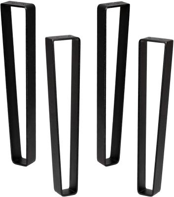 China Modern Mid Century Farmhouse Metal Iron Furniture Legs Sturdy Heavy Duty Hairpin Legs for sale