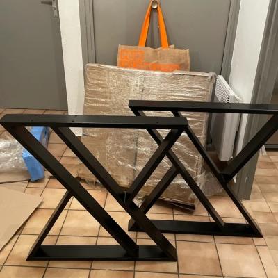 China 0.9mm Thickness Triangle Table Legs For Modern Stylish Kitchen Outdoor Furniture for sale