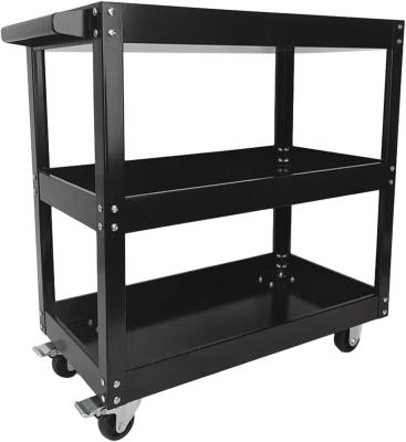 China Mechanic Storage Cart Utility Cart Commercial Tool Shelves Rolling Carts with Brake Wheels for sale