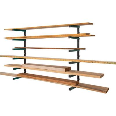 China Contemporary Durable Garage Wood Organizer Orange Lumber Metal Storage Racks for Indoor and Outdoor for sale