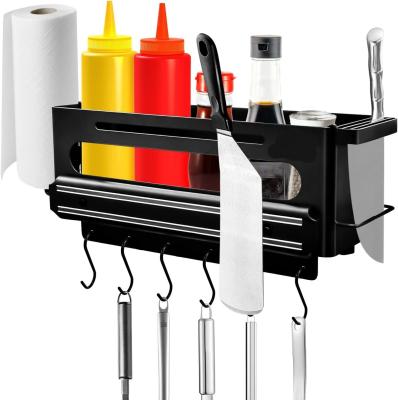 China BBQ Caddy with Magnetic Tool Holder Hang Tools Store Sauce Condiments Custom Printing for sale