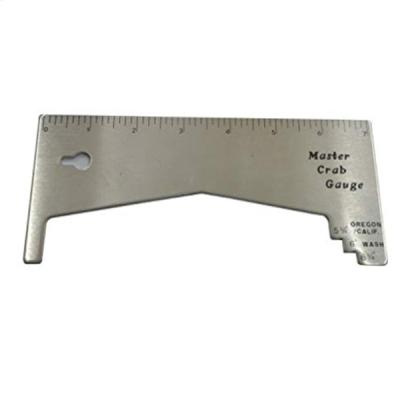 China Aluminum Crab Gauge Ruler Your Solution for Accurate Lobster and Crab Measurement for sale