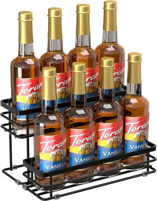 China Function 2 Tier Coffee Syrup Stand Holder Rack for Coffee Bar Standard or Nonstandard for sale