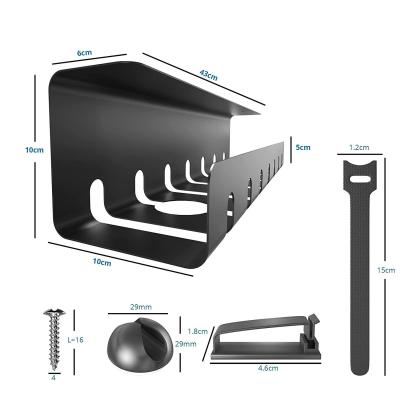 China Functioneel ontwerp Poedercoating Cable Duct Tray voor onder bureau/tafel kabel management Te koop