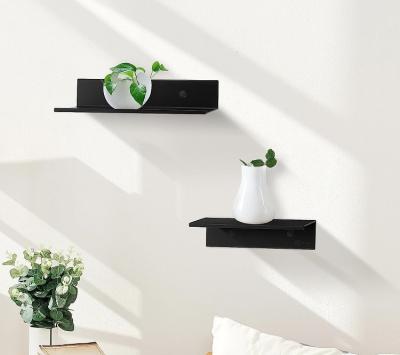 China Black Floating Shelves Bathroom Shelves Bracket Wall Mounted, 16