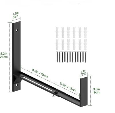 China Versatile Wall Mounted Planter Box Bracket for Patio Rail Planters and Bird Feeders for sale