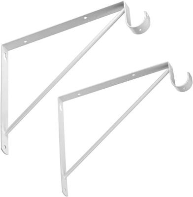 China Standard Closet Shelves Bracket with Rod Shelving Support and Screws Easy Installation for sale